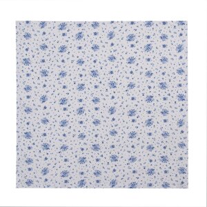 Clayre & Eef BRB43 Napkins Cotton Set of 6 Beige, Blue 40x40 cm