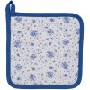 Clayre & Eef BRB45 Potholder Beige, Blue 20x20 cm