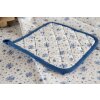 Clayre & Eef BRB45 Potholder Beige, Blue 20x20 cm