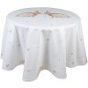 Clayre & Eef BSLC07 Tablecloth Beige Brown Ø 170 cm