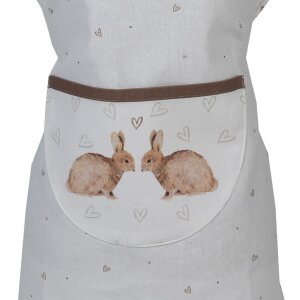 Clayre & Eef BSLC41K Cooking Apron Kids Beige Brown...