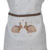 Clayre & Eef BSLC41K Cooking Apron Kids Beige Brown 48x56 cm