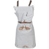 Clayre & Eef BSLC41K Cooking Apron Kids Beige Brown 48x56 cm