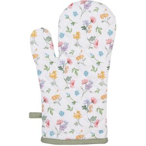 Clayre & Eef CFL44 Oven Mitt White 18x30 cm