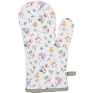 Clayre & Eef CFL44 Oven Mitt White 18x30 cm