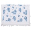 Clayre & Eef CTBRB Guest Towel White Blue 40x66 cm