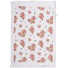 Clayre & Eef CTSWR Guest Towel White Pink 40x66 cm