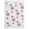 Clayre & Eef CTVTG Guest Towel White Pink 40x66 cm