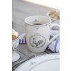 Clayre & Eef DFRMU Mug White Grey 350 ml