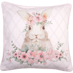 Clayre & Eef FEB21-1 Cushion Cover Pink 40x40 cm