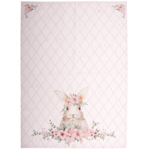 Clayre & Eef FEB42-1 Tea Towel Pink 50x70 cm