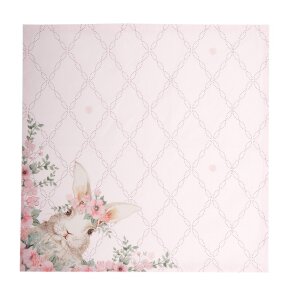 Clayre & Eef FEB43-1 Napkins Cotton Set of 6 Pink...