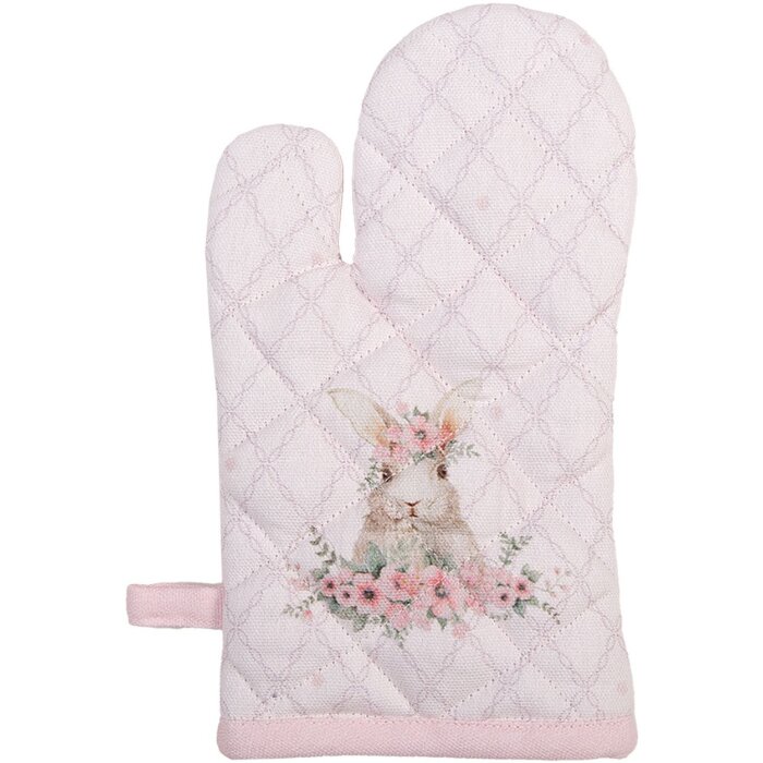 Clayre & Eef FEB44K Oven Mitt Child Pink 12x21 cm