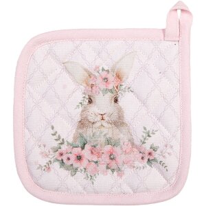 Clayre & Eef FEB45K Potholder Child Pink 16x16 cm