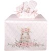 Clayre & Eef FEB47-1 Bread Basket Floral Pattern Pink 35x35x8cm