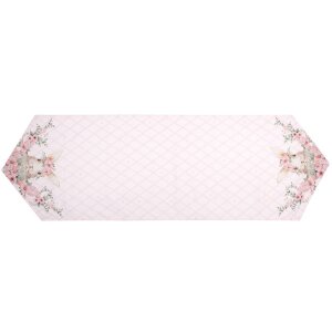 Clayre & Eef FEB65-1 Table runner Pink 50x160 cm