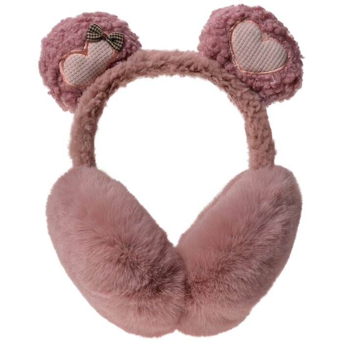 Juleeze JZCEW0005P Ear Warmers Kids Pink Fluffy 100% Polyester