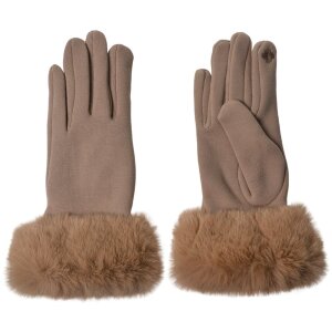 Juleeze JZGL0043BE Winter Gloves Beige 8x24 cm