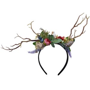 Juleeze JZHB0131 Hairband ladies green brown with flowers...