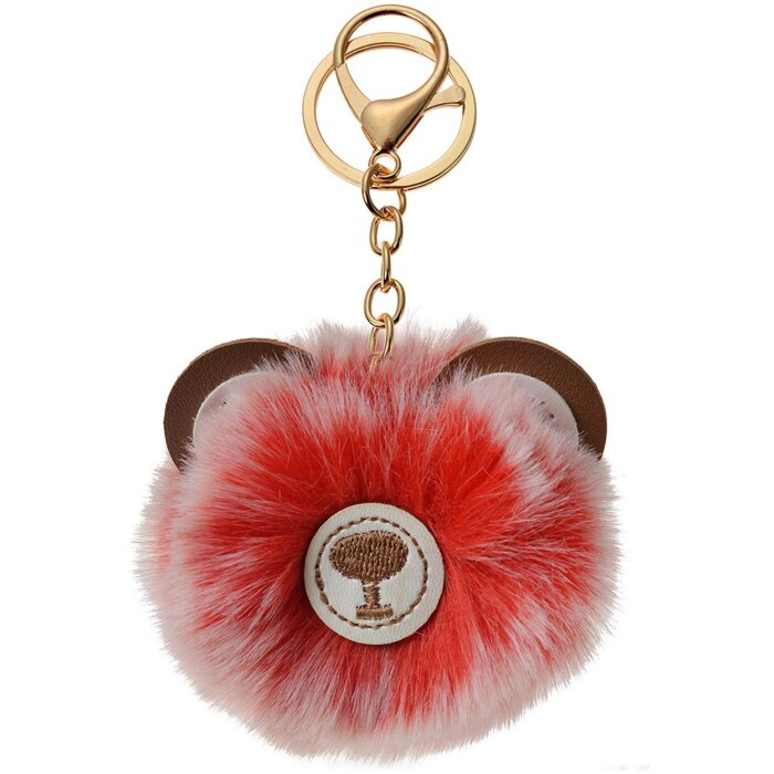 Juleeze JZKC0085 Keyring bear red, white