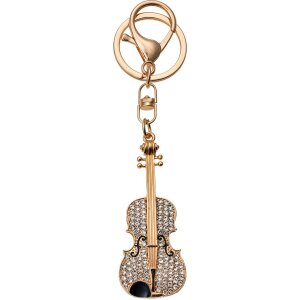 Juleeze JZKC0135 Keyring gold coloured violin