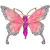 Juleeze JZPI0092 Brooch butterfly pink