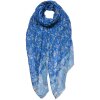 Juleeze JZSC0685BL Scarf Ladies Pattern Blue 85x180 cm