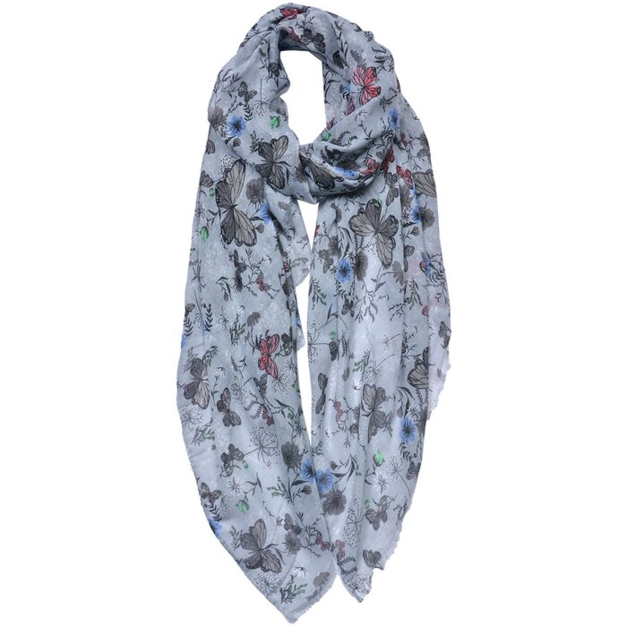 Juleeze JZSC0686 Scarf Ladies Pattern White 85x180 cm