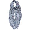 Juleeze JZSC0686 Scarf Ladies Pattern White 85x180 cm