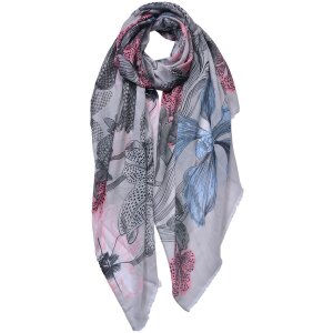 Juleeze JZSC0687BE Scarf Ladies Pattern Beige 85x180 cm