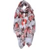 Juleeze JZSC0689G Scarf Ladies Pattern Grey 90x180 cm