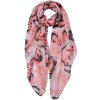 Juleeze JZSC0689P Scarf Ladies Pattern Pink 90x180 cm