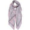 Juleeze JZSC0692G Scarf Ladies Pattern Grey 90x180 cm