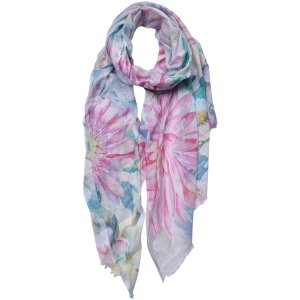 Juleeze JZSC0696 Scarf Ladies Pattern Pink 70x180 cm