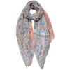 Juleeze JZSC0702 Scarf ladies pattern orange 70x180 cm