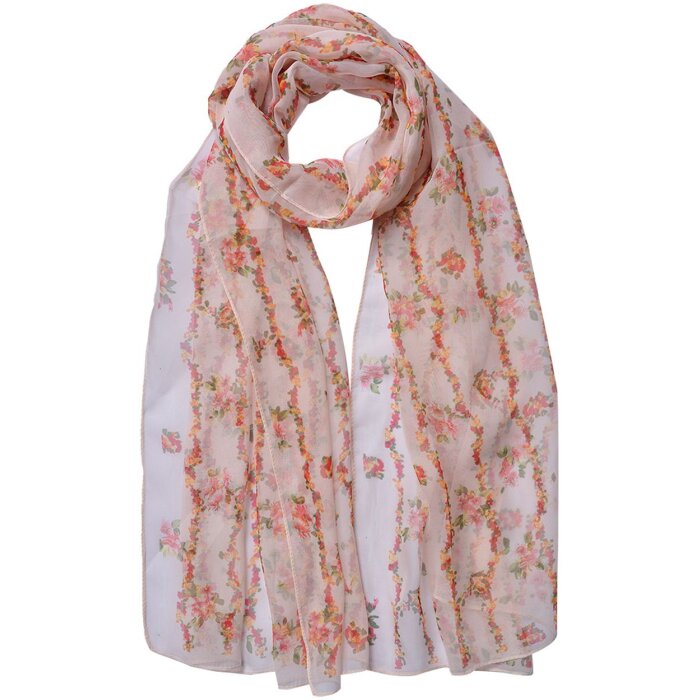 Juleeze JZSC0713P Scarf Ladies Pattern Pink 50x160 cm