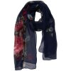 Juleeze JZSC0714BL Scarf Ladies Pattern Blue 50x160 cm