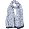 Juleeze JZSC0717W Scarf Ladies Pattern White 50x160 cm