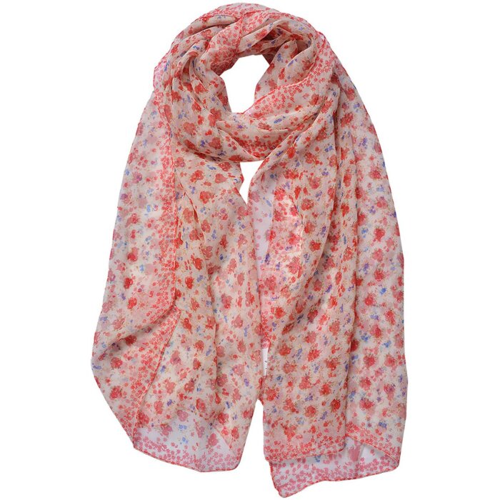 Juleeze JZSC0722P Scarf Ladies Pattern Pink 50x160 cm