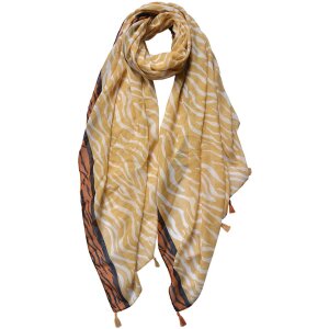 Juleeze JZSC0736 Scarf Ladies Pattern Yellow, Orange...