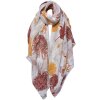 Juleeze JZSC0738 Scarf Ladies Pattern Red, White 90x180 cm