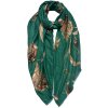 Juleeze JZSC0750GR Scarf ladies pattern green 90x180 cm