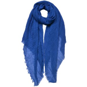 Juleeze JZSC0751BL Scarf Ladies Pattern Blue 90x180 cm