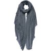 Juleeze JZSC0751DG Scarf Ladies Pattern Grey 90x180 cm