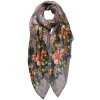 Juleeze JZSC0752G Scarf Ladies Pattern Grey 90x180 cm