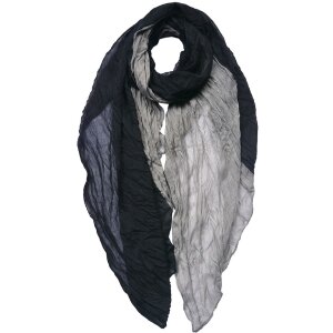 Juleeze JZSC0756 Scarf Ladies Pattern Black, Grey 90x180 cm