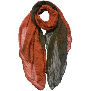 Juleeze JZSC0757 Scarf ladies pattern green, brown 90x180 cm