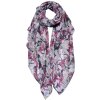 Juleeze JZSC0765LP Scarf Ladies Pattern Pink, Grey 90x180 cm