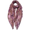 Juleeze JZSC0765P Scarf Ladies Pattern Pink, Grey 90x180 cm