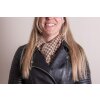 Juleeze JZSC0767CH Scarf Ladies Pattern Brown 15x85 cm